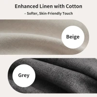 Upholstered Double Bed with LED Lighting and USB‑C Charging Station, Bed Frame with Padded Headboard, 200L x 140W x 117H cm, Beige(m-6)