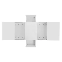 High‑gloss Coffee Table with Push‑Pull Concealed Storage, Double‑Sided Drawers, TV Stand for Living Room, 100L x 50W x 31H cm, White(m-8)