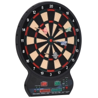 HOMCOM Dardos Eletrónico 27 Jogos Até 8 Jogadores Ecrã LED 12 Dardos