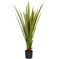 HOMCOM Agave Artificial em Vaso 90 cm 16 Folhas Realista(m-7)