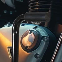 DURHAND Suport Motociclete din Oțel, Suport pentru Motociclete cu Suprafața și Manivelă din Cauciuc, 48x34x43 cm, Negru(m-7)