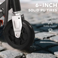 HOMCOM Outdoor Ride On Powered Scooter Sporting Toy 120W Motor Bike 2 x 12V Battery - Red(m-6)