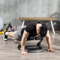 HOMCOM Banco Abdominal Dobrável para Treino Total Compacto e Ajustável(m-2)