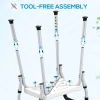 HOMCOM 57-69cm Aluminium Frame Bath Seat(m-7)