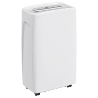 HOMCOM Deshumidificador Eléctrico 12L/Días Silencioso con 4 Modos 2 Velocidades 29x18x49 cm Blanco(m-10)