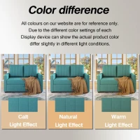 Multifunctional Folding Sofa Bed with Adjustable Backrest and 2 Cushions, Daybed Ideal for Small Homes, 127L x 75-180W x 94H cm, Green(m-5)