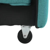 Multifunctional Folding Sofa Bed with Adjustable Backrest and 2 Cushions, Daybed Ideal for Small Homes, 127L x 75-180W x 94H cm, Green(m-10)