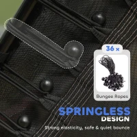 HOMCOM Kids Trampoline Mini Bouncer with Enclosure Safety Net For Ages 3-10 Years - Pink(m-5)