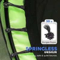 AIYAPLAY 4.6ft Toddler Trampoline w/ Safety Enclosure Net, for Indoor Outdoor Use, Ages 3-6 Years, Green(m-6)