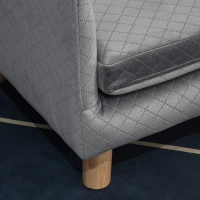 PawHut Sofá Cama para Cães e Gatos Escandinavo com Almofada Veludo 64x45x36 cm Cinza(m-4)