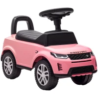 AIYAPLAY Land Rover Lauflernauto (Lizenz) – Rutscher 18–36 Monate mit Stauraum, Hupe & Motorgeräuschen, Rosa(m-1)