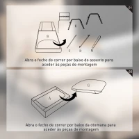 HOMCOM Poltrona Relax com Apoio para os Pés Poltrona Reclinável com Encosto Ajustável Estofada em Veludo 68x91,5x88cm Cinza(m-8)