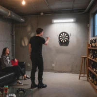 HOMCOM Cible Jeu de flechettes électronique Professionnel 27 jeux 243 variations - Fléchettes pour 1 à 16 joueurs, 6 fléchettes et 24 pointes souples, convient pour les fêtes et les soirées de jeu(m-9)