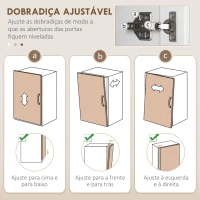 HOMCOM Armário de Cozinha com 4 Portas 1 Gaveta e Prateleiras Ajustáveis Anti-Tombo Armário de Cozinha Moderno 70,8x34x180 cm Branco(m-6)