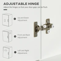 HOMCOM 184cm Tall Kitchen Cupboard, Freestanding Kitchen Pantry Storage Cabinet with 4 Doors, 3 Adjustable Shelves, Drawer, Anti-tipping Device, Sideboard Organiser for Dining Room, Living Room, White(m-7)