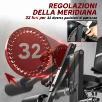 SPORTNOW Calf Machine con Schienale e Cuscinetti Regolabili, in Acciaio, Plastica ed EVA, 100x90x105 cm, Grigio e Nero(m-5)