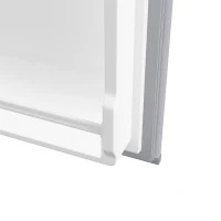 HOMCOM 91 Litre Freestanding Under Counter Fridge Freezer, Small Fridge with Chiller Box, Adjustable Thermostat, 47.5cm Wide, Grey(m-12)