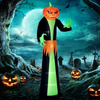 HOMCOM Opblaasbare pompoen Halloween(m-11)