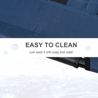 PawHut Pat pe picioare pat pentru câini pisici pat de tabără pat ridicat animale material textil Oxford textilenă micro-perforată oțel(m-5)