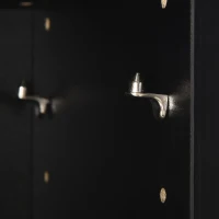 HOMCOM Lot de 2 étagères colonnes armoire de rangement CD-DVD 12 compartiments 21 x 22,5 x 88,5 cm capacité 204 CD noir(m-18)