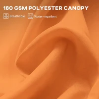 Outsunny 4.6m Double Garden Parasol - Orange(m-6)