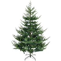 HOMCOM Künstlicher Weihnachtsbaum 180 cm Kieferbaum künstlich mit 795 Spitzen, klappbar Füße Stahlrahmen(m-10)