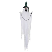 HOMCOM Geister-Dekoration für Halloween, Grusel-Heulen und Bewegung, batteriebetrieben(m-1)