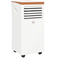 HOMCOM 9000 BTU Air Conditioning Unit, 3-in-1 Portable Air Conditioner, Dehumidifier, Cooling Fan with Remote, LED Display, 2 Speeds, 24H Timer, Window Venting Kit, 28m²(m-1)