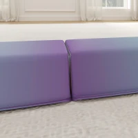 SPORTNOW Bârnă de gimnastică pliabilă bază antiderapantă, mâner de transport, 236 x 10/15 x 6,5 cm multicoloră(m-5)