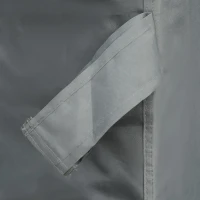 Outsunny 3.6 x 3(m) Outdoor Pergola with Retractable Roof and Curtains, Garden Gazebo Canopy Sun Shade Shelter with Aluminum Frame, Dark Grey(m-9)