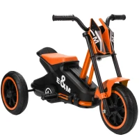 AIYAPLAY Triciclo, bicicleta infantil, correpasillos, bicicleta con pedales, correpasillos para niños 18-36 meses, acero, 79x44x47 cm, naranja(m-7)