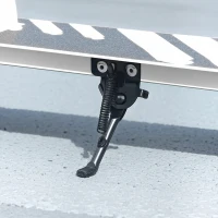 AIYAPLAY Trotinetă copii 3-8 ani, trotinetă pliabilă 2 roți cu LED, roți luminoase, 4 reglaje înălțime, alb(m-4)