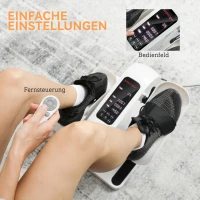 SPORTNOW Mini Ellipsentrainer für Zuhause Untertisch Elektrischer Crosstrainer mit 12 Geschwindigkeiten & 7 Widerstand(m-5)