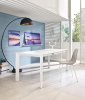 E-STYLO Tavolo allungabile moderno, perfetto per creare un elegante angolo degustazione o per arredare con stile cucine, sale da pranzo e open space(m-3)