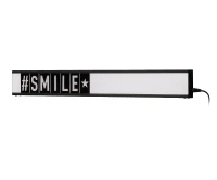 E-STYLO Lightbox decorativa con scritta "#SMILE", ideale per aggiungere un tocco moderno e creativo a qualsiasi ambiente, 3cm X 80cm H. 10cm(m-1)
