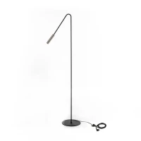 E-STYLO Lampada da terra minimalista con design snello e testa orientabile, ideale per illuminare angoli lettura, salotti o spazi moderni, 23cm X 23cm H. 145cm(m-1)