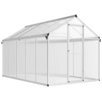Outsunny 10 x 6ft Aluminium Frame Walk-In Greenhouse(m-10)