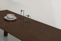 E-STYLO Tavolo allungabile moderno in MDF lucido, perfetto per chi ha spazi ridotti ma non vuole rinunciare a cene con parenti e amici(m-3)