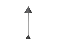 E-STYLO Lampada da terra minimalista nera con paralume conico, perfetta per ambienti moderni ed essenziali,  Ø.40cm X  Ø.40cm H. 156cm(m-1)