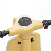 AIYAPLAY 24V Kids Electric Motorbike, Ride on Motorcycle with Manual Throttle, Brakes and LED Lights for Ages 8-12 Years, Beige(m-9)