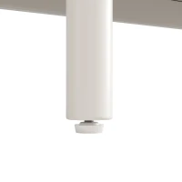 Buffet de salle à manger blanc avec 6 tiroirs spacieux, design tridimensionnel des portes d'armoire, 120x40x75 cm, Blanc(m-7)