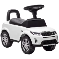 AIYAPLAY Land Rover Licensed Toddler Ride on Car with Horn, Engine Sounds, Under-Seat Storage, for 18-36 Months, White(m-1)