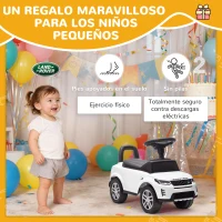 AIYAPLAY Coche Correpasillos con Licencia de Land Rover para Niños 18-36 Meses con Almacenaje Bocina Sonidos de Motor Blanco(m-8)