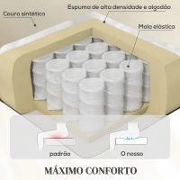 HOMCOM Poltrona Relax Reclinável Elétrica Elevatória com Massagem Vibratória Aquecimento e Porta USB 93x95,5x100 cm Creme(m-6)