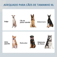 PawHut Comedouro Elevado para Cães com 2 Tigelas de Aço Inoxidável e Espaço de Armazenamento Oculto 60x30x41 cm Cinzento(m-4)