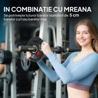 SPORTNOW Set Discuri de Greutate 2x2.5kg cu Gaură de 5cm și 3 Mânere din Oțel și Plastic(m-5)