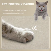 HOMCOM Fotoliu Reclinabil cu Suport pentru Picioare, Încălzire, 8 Puncte de Masaj și 5 Moduri, în Catifea Bej(m-6)