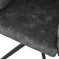 Set da 2 sedie in velluto, girevoli a 360°, sedie Bubble, 45x44x77,5 cm, Grigio(m-8)