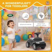 AIYAPLAY Land Rover Licensed Toddler Ride on Car with Horn, Engine Sounds, Under-Seat Storage, for 18-36 Months, Black(m-8)