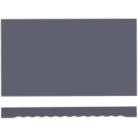 Outsunny Telo di Ricambio per Tenda a Bracci Retrattile in Poliestere Anti UV da 3.6x2.5 m, Grigio(m-11)